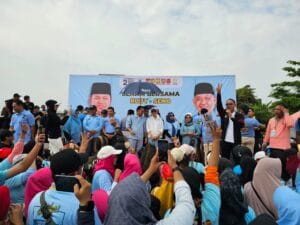 Seruan Coblos Nomor Urut 2 Bergema di Eks Bandara Temindung