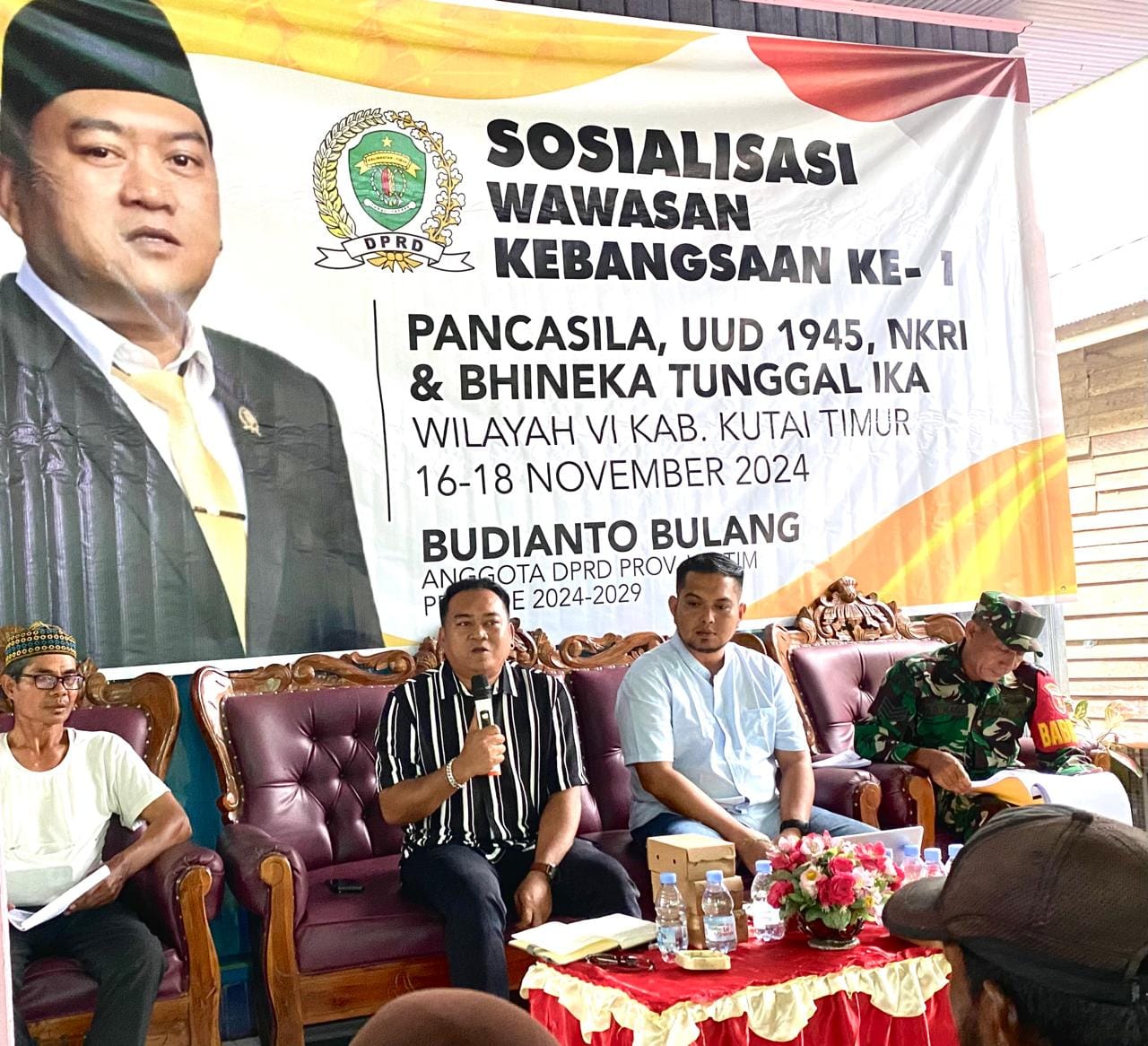 Budianto Bulang Dorong Kesadaran Nasionalisme di Muara Bengkal