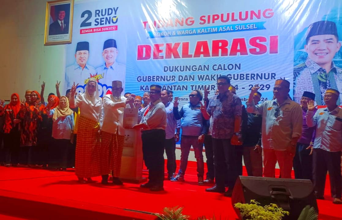 Tokoh dan Warga Bugis-Makassar Deklarasikan Dukungannya ke Rudy-Seno