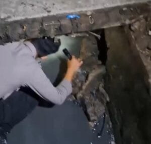 Maling Kabel di Samarinda Betah Sembunyi di Gorong-gorong karena Takut Ditangkap Polisi