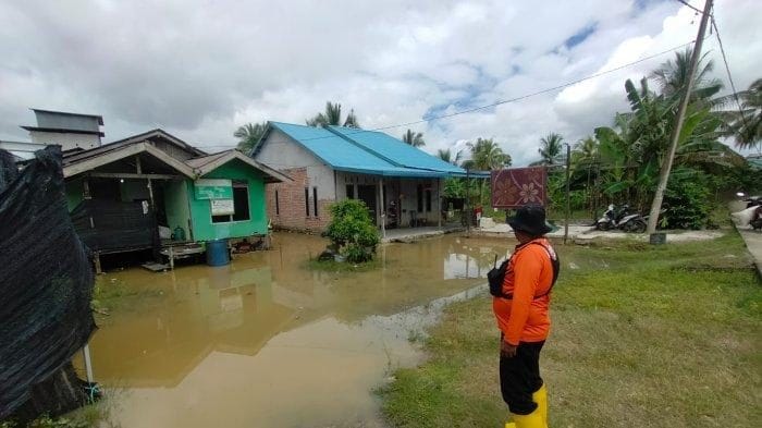 DIANTAISIPASI. Salah satu titik banjir di wilayah Kecamatan Babulu pada 2024, yang turut diantisipasi BPBD PPU menjelang lebaran Idulfitri 1446 Hijriah.