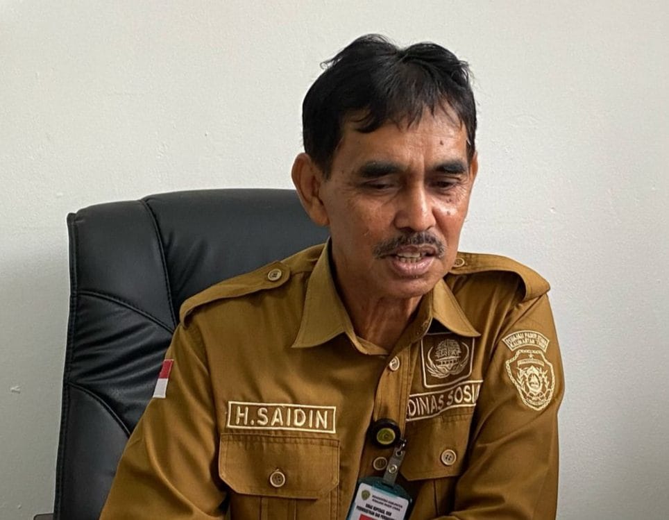 Kepala Dinsos PPU, Saidin.