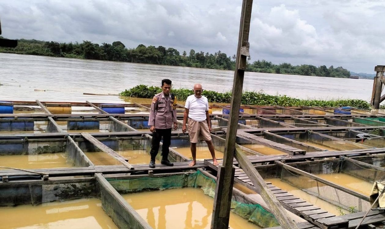 Tambak Ikan Desa Embalut, Kukar. Foto Mia/Seantero.id