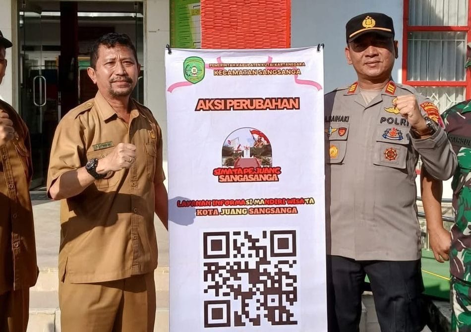 Barcode Wisata Kota Juang Kecamatan Sangasanga.