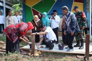 Peletakan Batu Pertama Gedung PAUD Desa Ponorogan