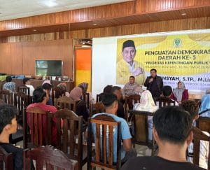KEPENTINGAN PUBLIK. Apansyah mengingatkan masyarakat untuk aktif mengawal pembangunan agar berpihak pada kebutuhan bersama.