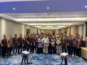 RPJMDes bagi aparatur desa se-Kecamatan Muara Badak pada Sabtu (3/5/25) di Hotel IBIS Samarinda