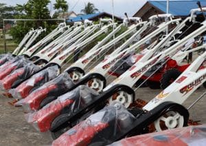 Serah bantuan alat mesin pertanian (Alsintan) dan menandatangani Nota Kesepakatan dengan Kodim 0908 Bontang, Selasa (6/5/2025).