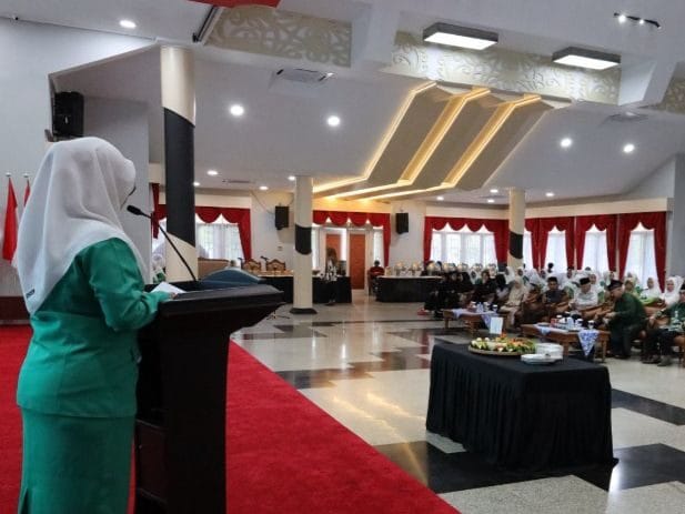Hari puncak peringatan Harlah Fatayat NU ke-75 tahun 2025 berlangsung meriah di Pendopo Odah Etam, Sabtu (10/5/2025)