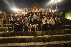 Wakil Bupati Kukar, Rendi Solihin sharing session yang digelar di Caffe Tebing Breksi, Yogyakarta, Sabtu malam (9/5).