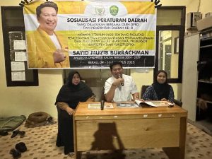 PERDA. Sayid Muziburrachman tekankan kesadaran masyarakat dalam melawan bahaya narkoba.